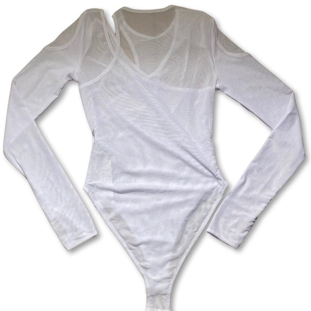 Mesh cut out bodysuit